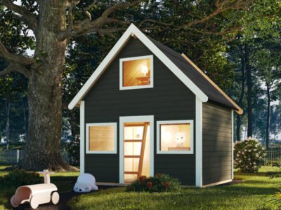 Spielhaus KARIBU Kalle terragrau