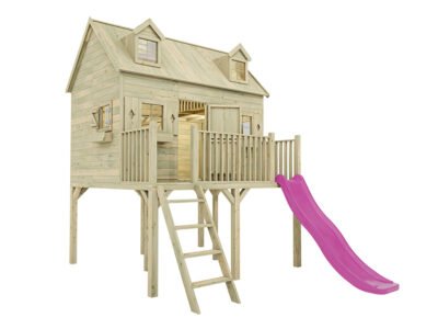 Stelzenhaus Madrid KDI inkl. Rutsche pink – Bild 3